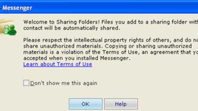 Live Messenger fildeling