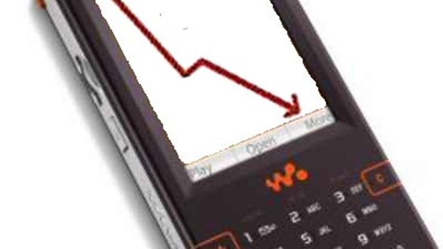 Sony Ericsson taper markedsandeler