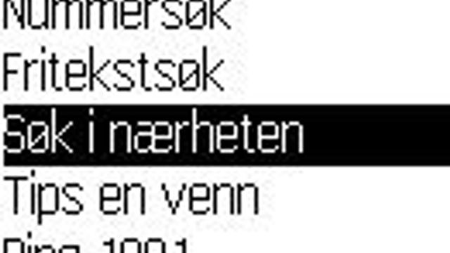 Mobil søketjeneste for nærmiljøet