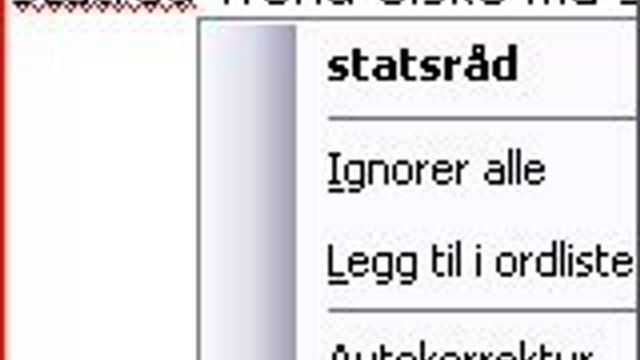 God norsk stavesjekk innen rekkevidde