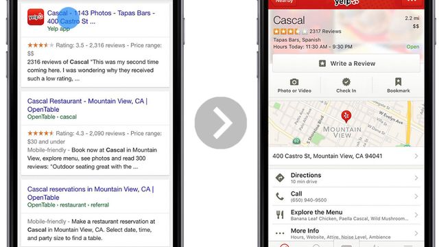 Googles app-indeksering kommer til Safari
