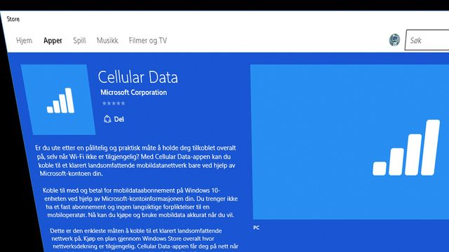 Microsoft skal tilby mobildata til Windows 10