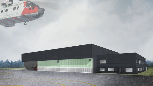 Her er Norges nye redningshelikopter i 330-skvadronens farger