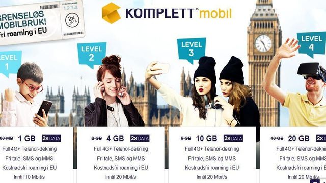 Komplett.no blir mobiloperatør