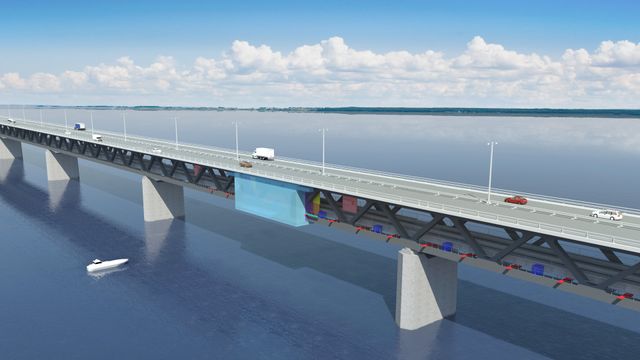 Slik skal roboter male Øresundsbroen - 20 meter av gangen gjennom 13 år
