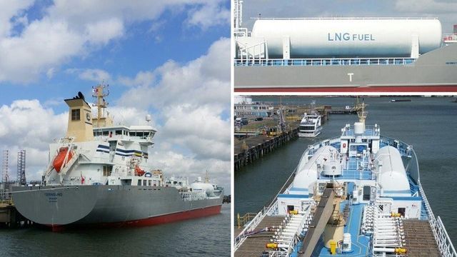 Oljetanker ble først til å fylle LNG i Rotterdam