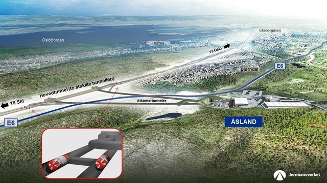Den nye Follobanen designes for 250 km/t - likevel vil togene gå saktere enn på Gardermobanen