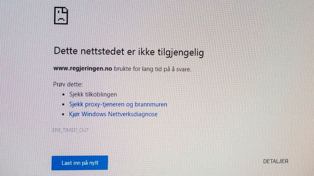 Nettsider tilbake etter DDoS-angrep. Også regjeringen.no ble rammet