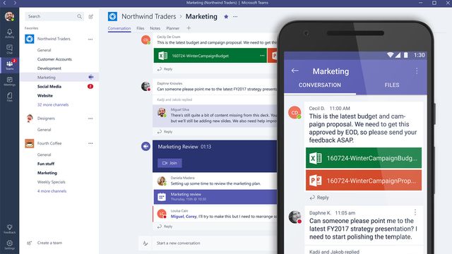 Her er Microsofts nye Slack-utfordrer for Office 365