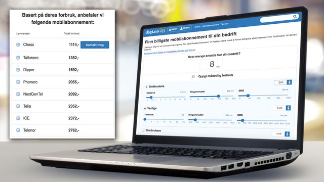 Mye penger å spare på å velge riktig abonnement. Slik bruker du vår nye mobilkalkulator