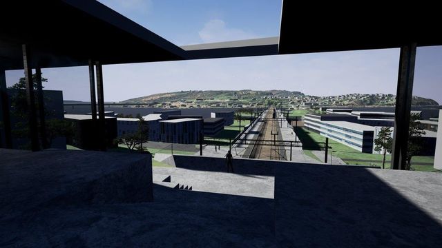 Her kan du gå tur på den nye togstasjonen – før den er bygget