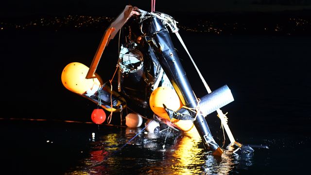 Tilstanden kritisk for en mann etter helikopterstyrten i Bergen