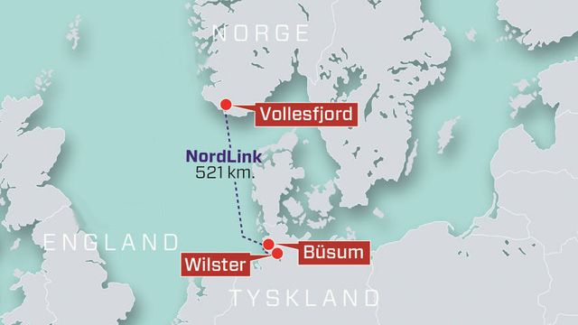 Her legger de 124 kilometer sjøkabel mellom Norge og Tyskland - følg arbeidet direkte