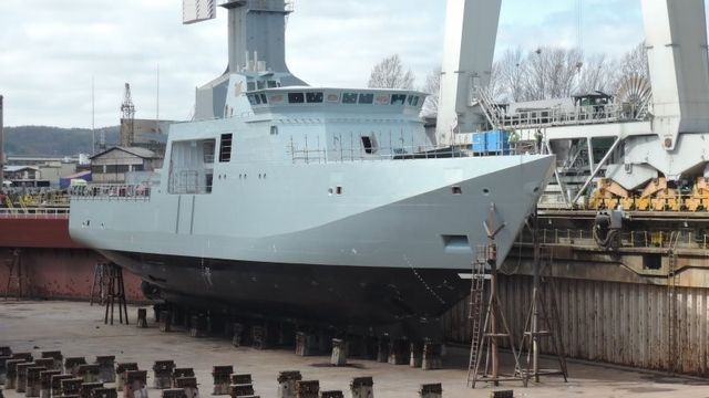 Dette danske forsvarsskipet ble bygget ved hjelp av nordkoreanske slavearbeidere