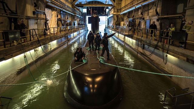 Her sjøsettes en ubåt i Ula-klassen for siste gang
