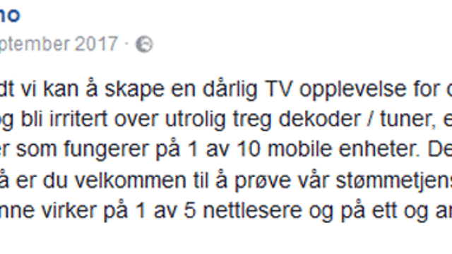 Dette er ikke Gets Facebook-side, det bare ser sånn ut