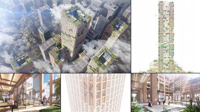 Skal bygge en 350 meter høy skyskraper i tre i Tokyo
