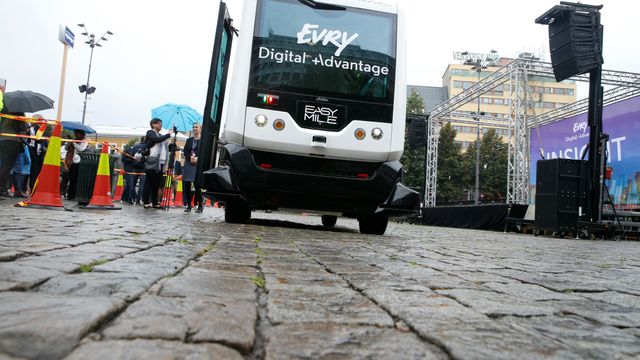 Første rute for selvkjørende buss i Norge er godkjent