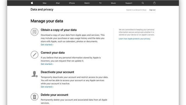 Nå kan du laste ned alt som Apple har lagret om deg