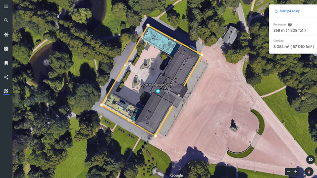 Google Earth lar deg nå måle avstander og arealer