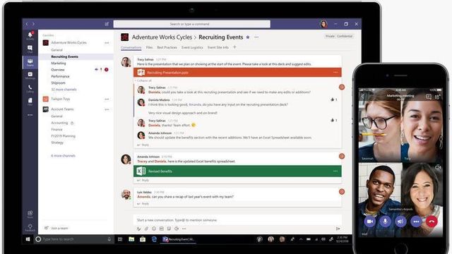 Microsoft lanserer gratis samhandling for bedrifter. Går rett i strupen på Slack