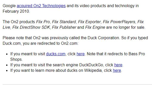 DuckDuckGo-brukere villedet av Google-eid domene. Nå har Google omdirigert på nytt
