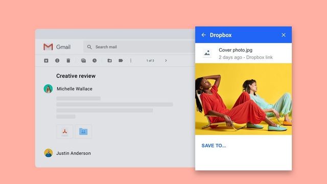Nå har Dropbox «smeltet» sammen med Gmail