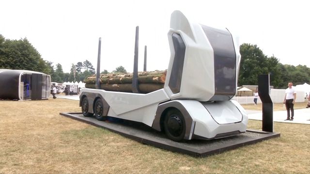 Svenske T-log skal frakte tømmer uten sjåfør