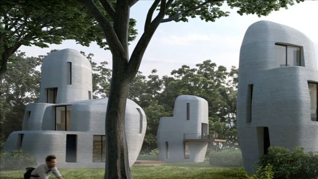 3D-printer avanserte boliger i betong - gir helt nye muligheter for design