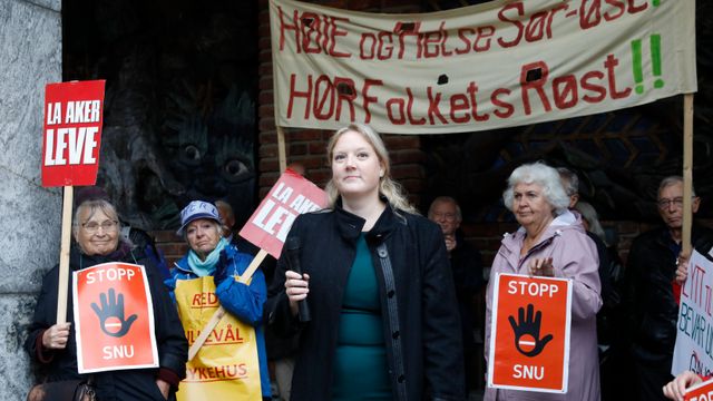 Protesterte mot nedleggelse av Ullevål sykehus