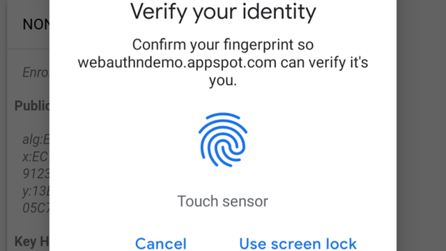 Chrome får støtte for fingeravtrykk-autentisering i Android og på Mac