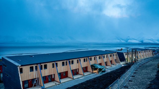 Her reises boligene som skal tåle Svalbards nye klima i 60 år
