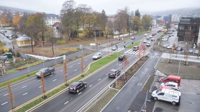 Nå er nye Bjørnstjerne Bjørnsons gate i Drammen satt i trafikk