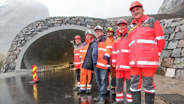 Denne uka åpnet skredsikringsprosjektet på E136 i Romsdalen