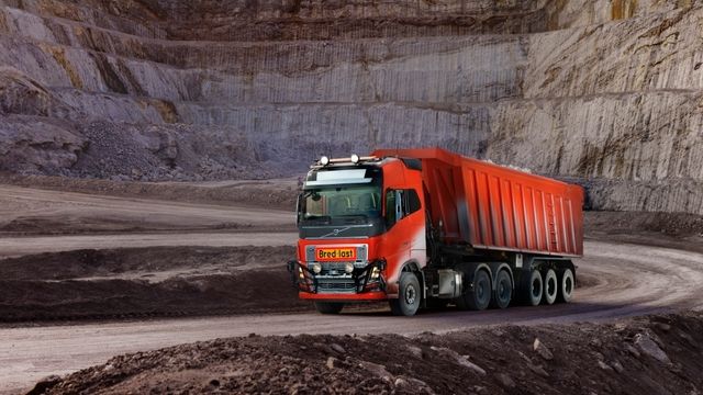 Volvo leverer seks førerløse lastebiler til Brønnøy Kalk