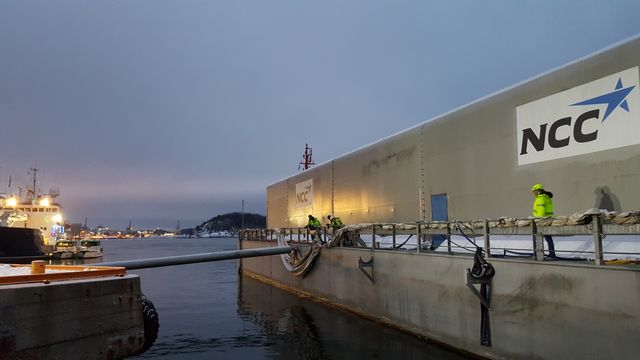 NCC-smelteren på plass: Klar til å smelte snøen fra Oslo-gatene