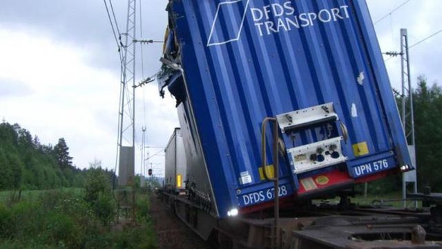 Norsk godstog-ulykke kobles til feil i låsmekanisme som førte til ulykken på Storebæltsbroen