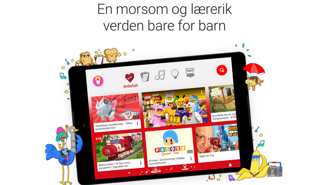 Youtube lanserer barneapp i Norge