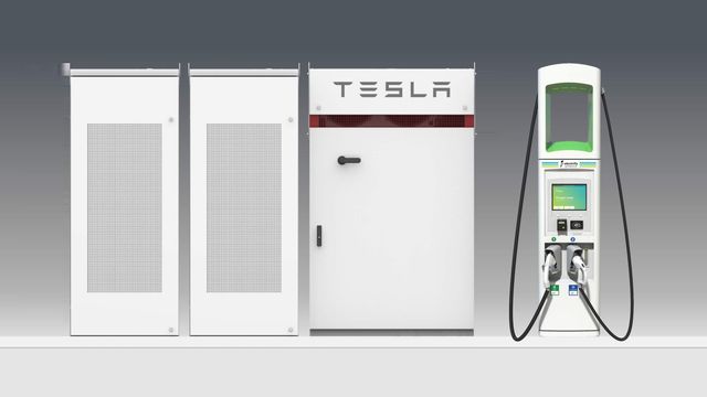 Volkswagen-selskap kjøper Tesla-batterier til ladestasjoner