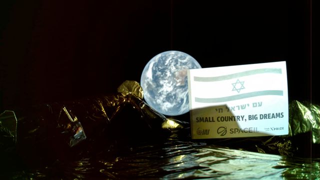 Israelsk månefartøy sender selfie fra rommet