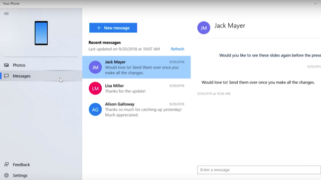 Microsoft med ny funksjon: Nå kan du bruke Android-mobilen din fra Windows 10