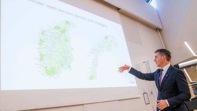 NVE peker ut 13 områder som egnet for vindkraft-anlegg i Norge