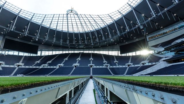På Tottenhams nye hjemmebane kan de stue vekk gressmatta mellom fotballkampene
