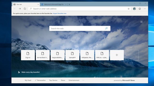 Microsoft Edge basert på Chromium er klar for testing