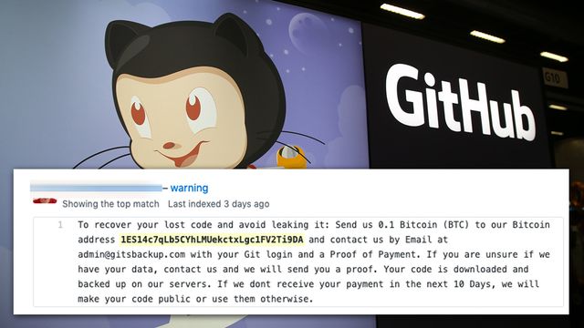 Sletter private Git-repoer og forlanger løsepenger