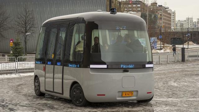 Finsk start-up kjører førerløse busser i nærmest all slags vær