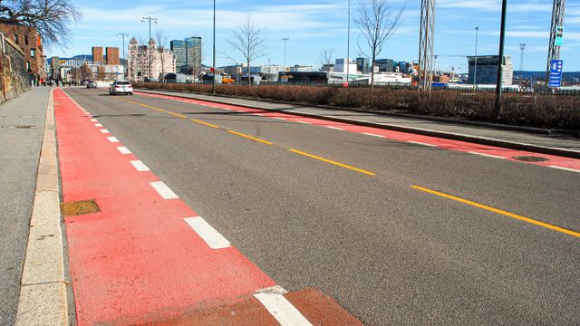 Nå skal Stavangers sykkelgater farges røde