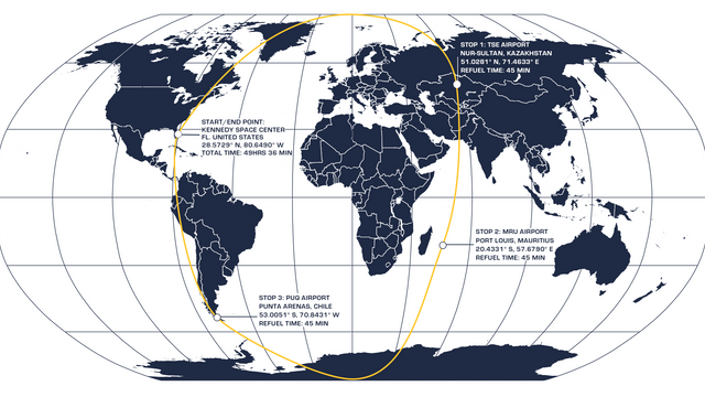 Nærmer seg slutten på tidenes raskeste polare jordomflygning