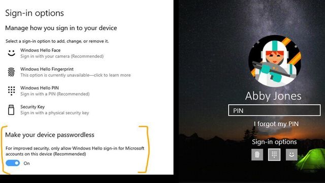 Nå kan du teste ut passordfri innlogging i Windows 10
