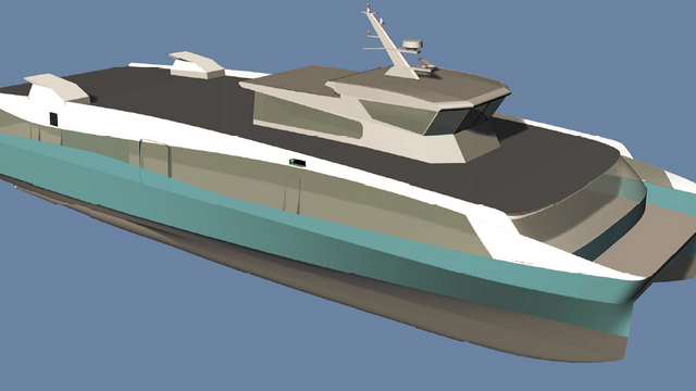 Dei vil hoppe over hybridbåten: Skal segle 3,5 timar berre med batteri